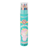 12 Colour Pencil(P-8012) in a cute tube case, featuring vibrant colors for kids and creative projects.